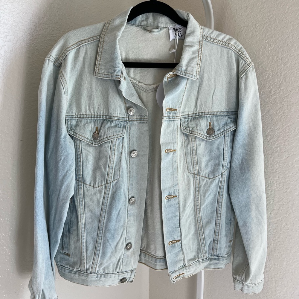 princess polly backstage pass denim jacket